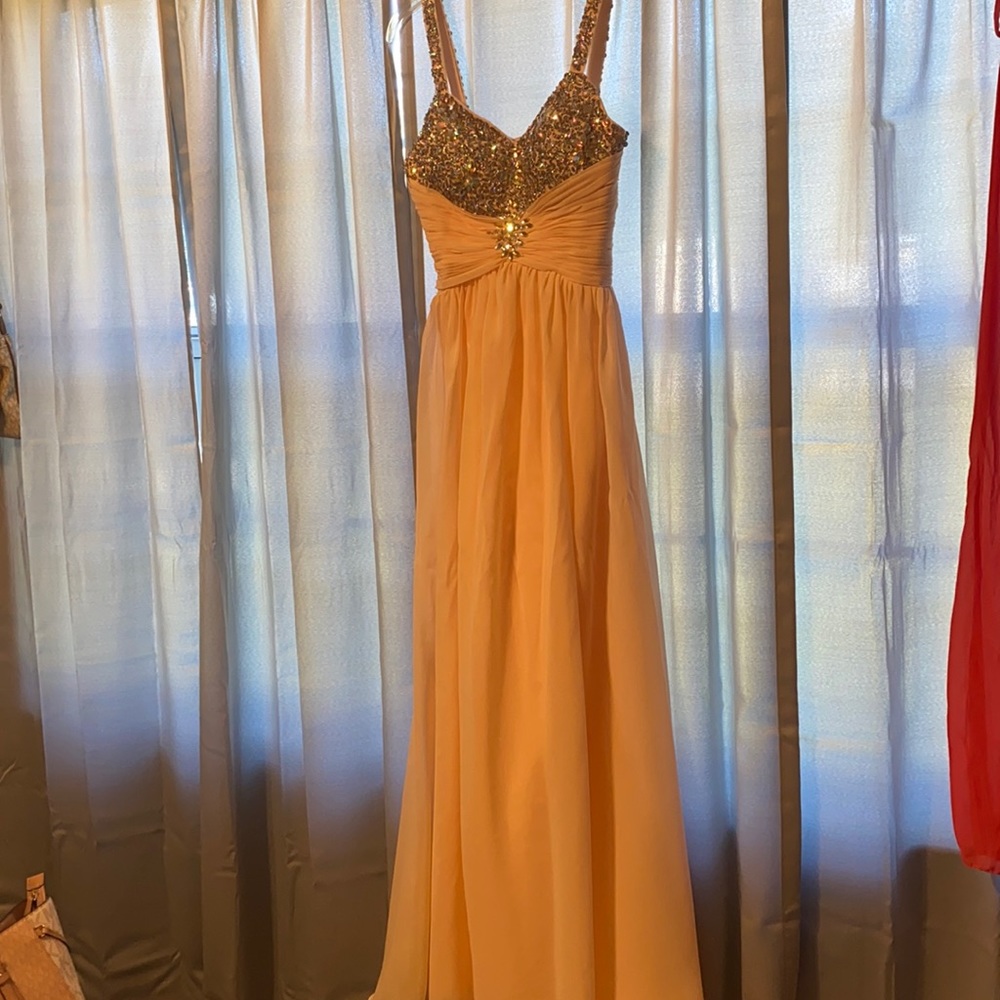 Beautiful prom gown .